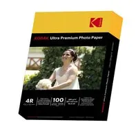ورق صور لامع فائق الجودة من KODAK 260 GSM 4R(102X152mm) - 100 ورقة