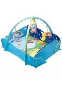 Child Toy Newborn Infant Play Gym Soft Carpet Playmat With Hanging Dolls