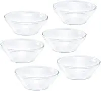Borosil Venus Katori Glass Bowl Set Of 6- Microwavable, Borosilicate 170ml