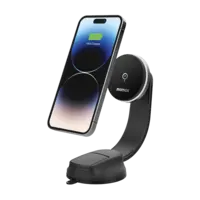 Momax Q.Mag Mount 5 15W Magnetic Wireless Charging Car Mount - Black