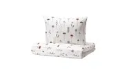 Duvet cover and pillowcase, floral pattern multicolour150x200/50x80 cm