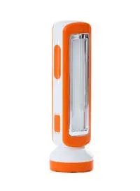 Krypton Rechargeable Solar Led Flash Light With Emergency Light Orange/White