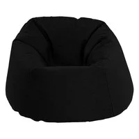 In House Solly Linen Bean Bag Chair - Large - Black