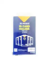 MASCO 10 Piece Vertical ID Card Holder Clear