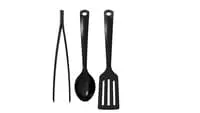 3-piece kitchen utensil set, black