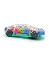 ماركة غير محددة سيارة كريستال شفافة تعمل بالبطارية متعددة الألوان 100 سم