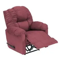 In House Velvet Classic Recliner Chair - Dark Pink - NZ100