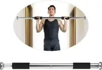 Generic Adjustable Doorway Pull Up Bar Fitness Door Way Chin Up Horizontal Home Gym Exercise Fitness Workout Equipment 220Lb Bearing Saudilove