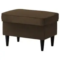 In House Chair Footstool Velvet With Elegant Design - Brown - E3