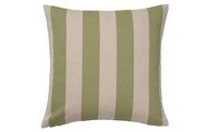 Cushion cover, green natural/striped50x50 cm