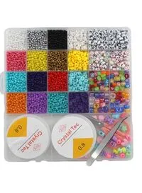 Child Toy Colourful Bracelet Beads And A-Z Alphabet Letter Art Starter DIY Bead Making Kit For Kids