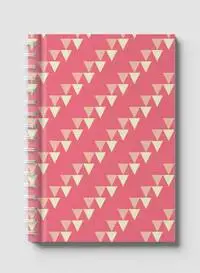Lowha Spiral Notebook With 60 Sheets And Hard Paper Covers With Abstract Triangle Design, For Jotting Notes And Reminders, For Work, University, School