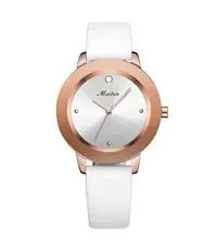 Meibin Analog Wrist Watch Leather Water Resistant For Women, M1200-Wrg