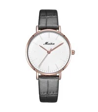 Meibin Analog Wrist Watch Leather Water Resistant For Women, M1175-Gyrg