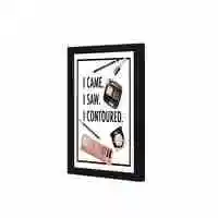Lowha I Came I Saw Wall Art Wooden Frame Black Color 23X33cm