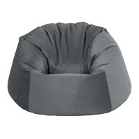 In House Niklas Velvet Bean Bag Chair - Medium - Grey