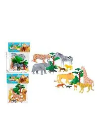 Rolly Toys Mini Jungle Animals Figure Toys Set Non Toxic Multicolored Realistic Wild Animals Set For Kids
