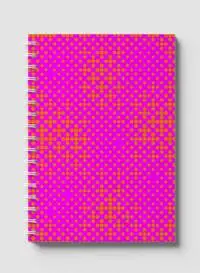 Lowha Spiral Notebook With 60 Sheets And Hard Paper Covers With Geometric Gradient Design, For Jotting Notes And Reminders, For Work, University, School