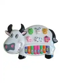 Deep Musical Cow Piano Toy With Educational Rhymes