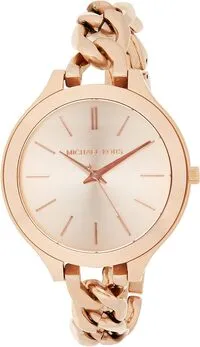 Michael Kors For Women Rose Gold Dial Stainless Steel Band Watch - MK3223