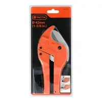 Tactix Pipe Cutter For PVC, Orange/Silver, 42 Millimeter