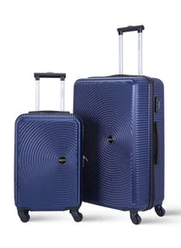 Parajohn 2-Pieces Hardside Travel Trolley Luggage Set, Navy 20/28