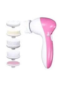 Generic 5-In-1 Electronic Facial Massager Pink/White