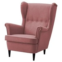 In House Chair King Linen With Two Wings - Dark Pink - E3