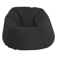 In House Solly Linen Bean Bag Chair - Small - Dark Grey
