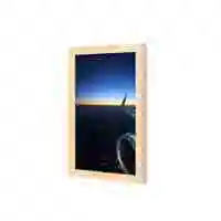 Lowha Aerial View Of City Wall Art Wooden Frame Wood Color 23X33cm
