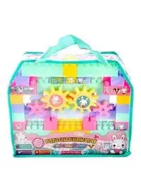 Rally Puzzle Gear Rabbit Building Blocks Set With Tote Bags For Storage Durable And Portable 3+ Years