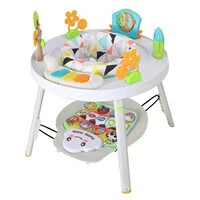 Teknum 4 - IN - 1 Activity Jumper / Feeding Chair / Drawing Table / Playing Station w / Musical Mat, Detachable Toys & Musical Piano - White