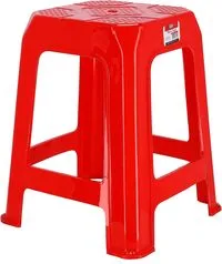 Delcasa Plastic Stool Large Plastic Rattan Stool For Home Or Garden Indoor Outdoor Stackable Chair