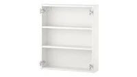 Wall cb w 2 shelves, white60x15x75 cm