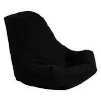 In House Pascal Linen Bean Bag Chair - Small - Black
