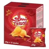 Tasali Chilli Potato Chips 25g ×12 Pieces