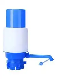 مضخة زجاجات مياه من ماركة Generic أزرق/أبيض 22x7.5x6.5سنتيمتر