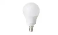 لمبة LED E14 600 لومن، طيف أبيض لاسلكي قابل للخفت/أبيض أوبال كروي