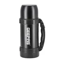 Geepas GSVF4114 Vacuum Flask, 0.4L - Stainless Steel Vacuum Bottle Keep Hot & Cold Antibacterial Topper & Cup - Perfect For Outdoor Sports, Fitness, Camping, Hiking, Office, School