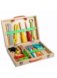 Child Toy Simulation Wooden Toolbox Kit