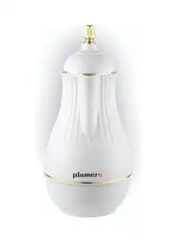 Plumero Flask With Push Button, White, 1L
