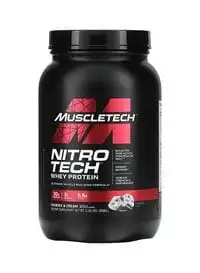 MuscleTech Nitro Tech Whey Protein, Cookies And Cream, 2lb
