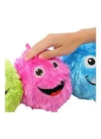 Rolly Toys 3 Piece Inflatable Fuzzy Ball Plush Bouncing Ball For Kids Party Decoration Children Gift Stress Release Soft Toy