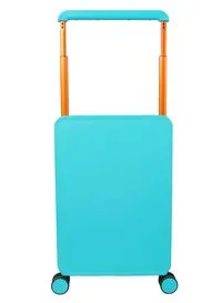 حقيبة مورانو ذات الجانب الصلب للجنسين ABS خفيفة الوزن ذات 4 عجلات مزدوجة مع قفل مدمج من نوع Tsa (يمكن حملها باللون الأزرق المائي مقاس 20 بوصة)