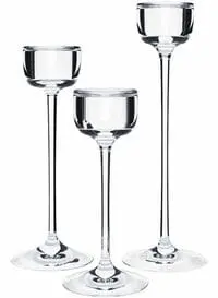 Generic 3-Piece Blomster Candle Holder Set Clear