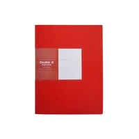 ملف جيب مزدوج مقاس A4/40 باللون الأحمر، مناسب لأغراض المدرسة والمكتب