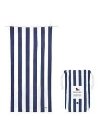 Dock & Bay Beach Towel, Super Absorbent, Quick Dry, Sand Free, Compact & Lightweight, 100% Recycled Materials, Includes bag - Large (160x90cm) - WHITSUNDAY BLUE