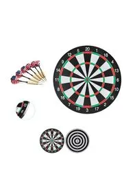 Rolly Toys High-Quality Double Sided Professional Dartboard Game Set For Family And Friends With 6 Darts In 2 Design