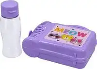 Royalford Lunch Box With Water Bottle For Kids Rf10824 Plastic Lunch Box Perfect For Schools, Multicolor