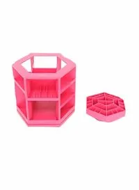 Generic Rotating Cosmetic Storage Box Pink